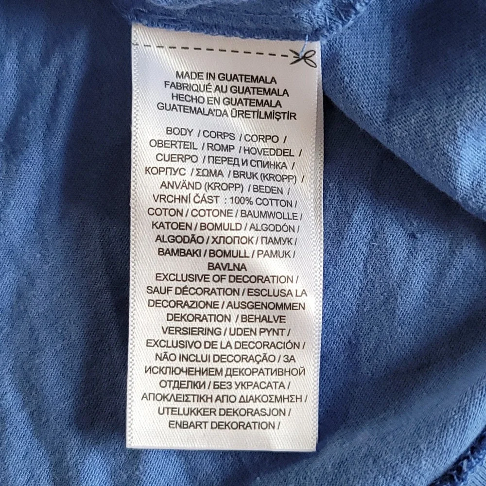 Polo Ralph Lauren T-Shirt Mens XL Blue Classic Fit Graphic Logo Cotton Tee